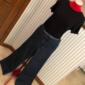 Chico’s Wide Leg Denim Trousers Sz 1.5
